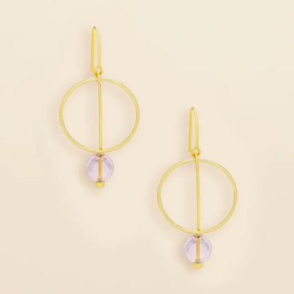 Refined Glass Drop Earrings