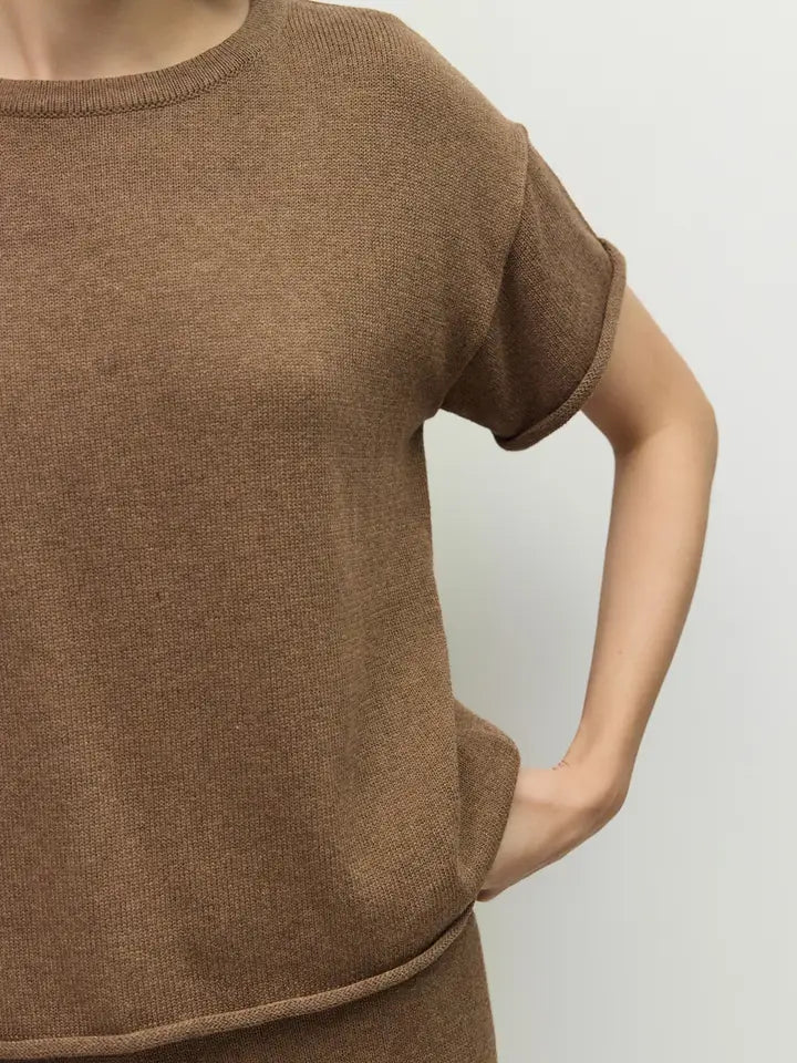 The Colleen Top - Brown