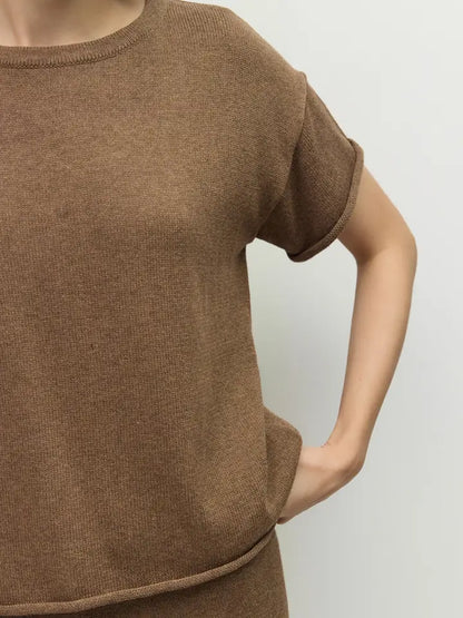The Colleen Top - Brown