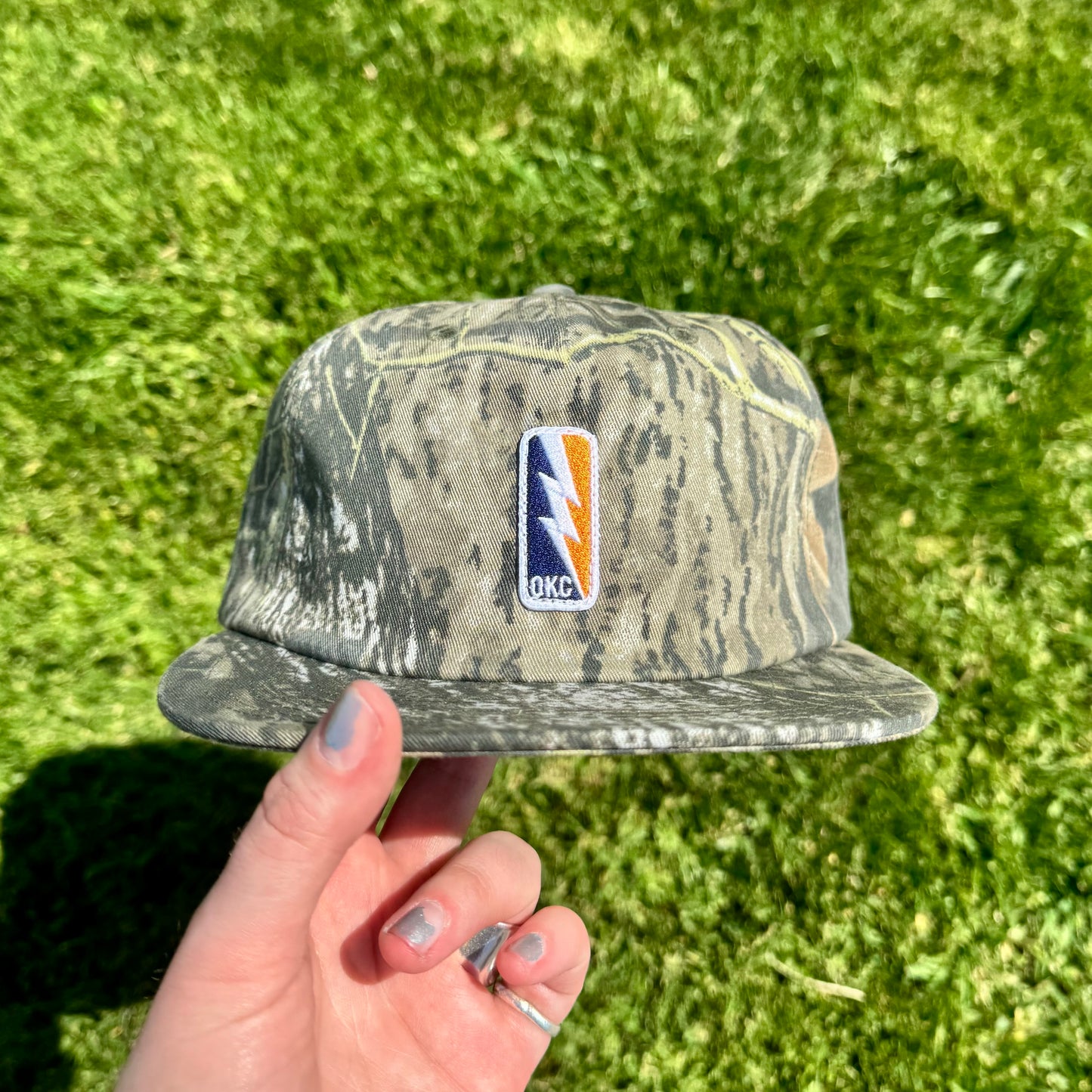 OKC Bolt Logo Patch Hat - Camo