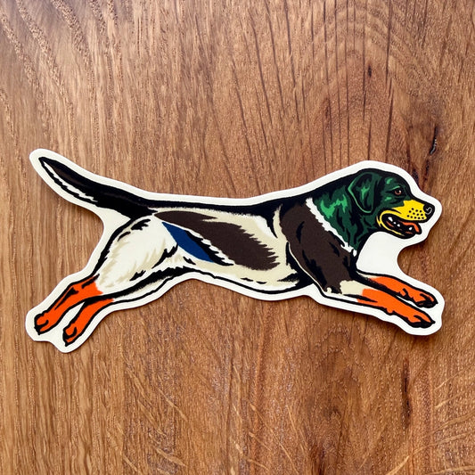 Labrador Mallard Vinyl Sticker 4"