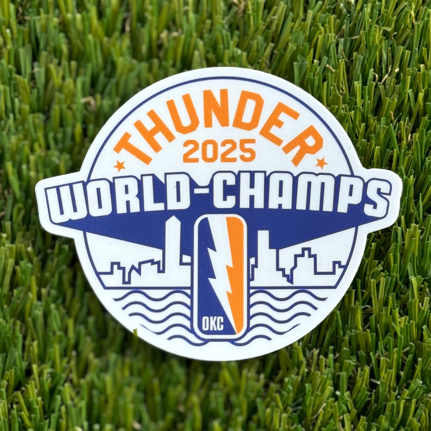 Thunder World Champs Sticker