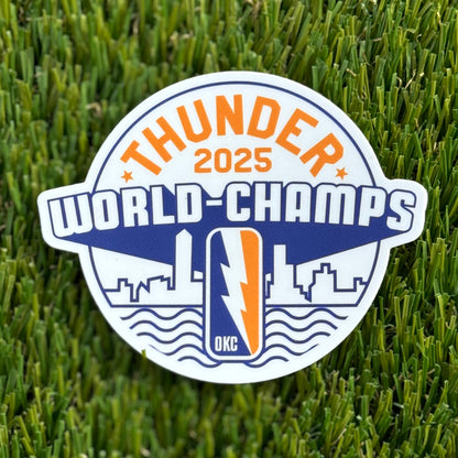Thunder World Champs Sticker