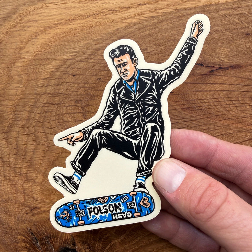 Skate Cash Vinyl Sticker 4"