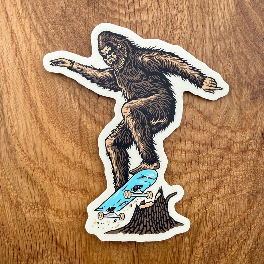 Skatesquatch Vinyl Sticker 4"