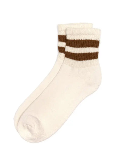 The Mono Stripe Quarter Crew Socks