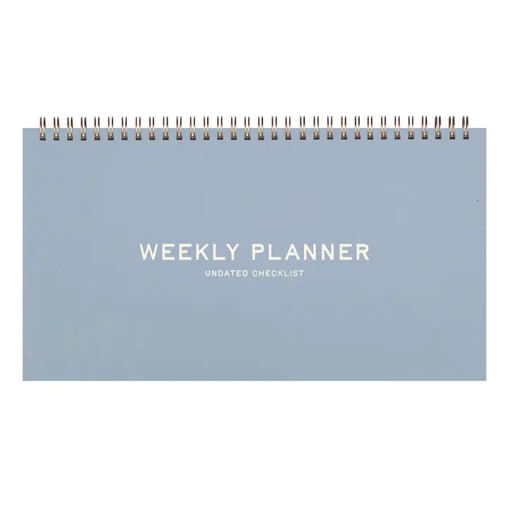 Standard Checklist Undated Weekly Planner - Sky Blue