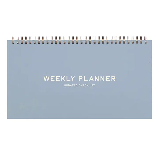 Standard Checklist Undated Weekly Planner - Sky Blue