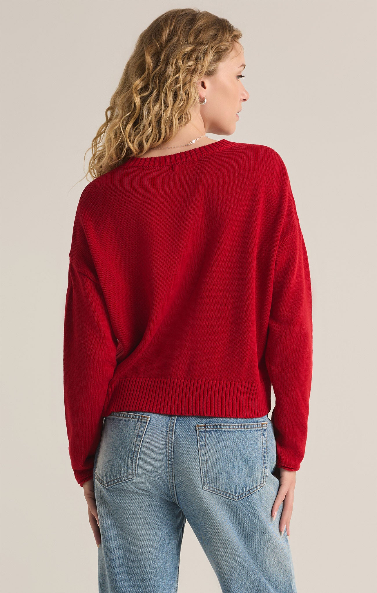 Sienna Merry Sweater - Haute Red