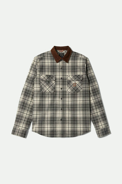 Builders Bowery Perf Flannel - Off White/Black