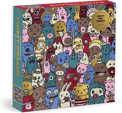 Galison Barbtropolis Sweet Dreams Puzzle – 500 Piece Foil Puzzle