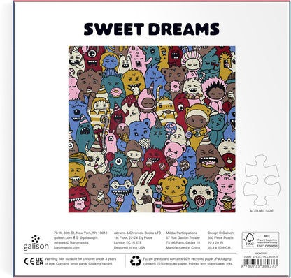 Galison Barbtropolis Sweet Dreams Puzzle – 500 Piece Foil Puzzle