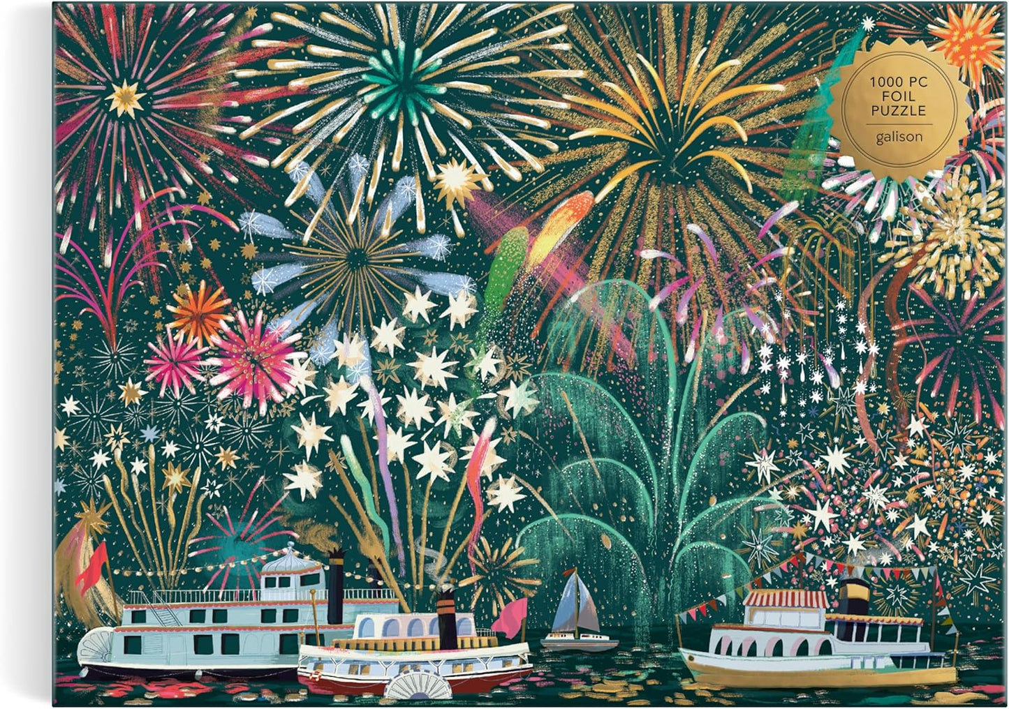 Fireworks Jubilee – 1000 Piece Foil Jigsaw Puzzle