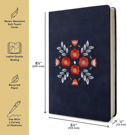 Evelyn Embroidered Notebook