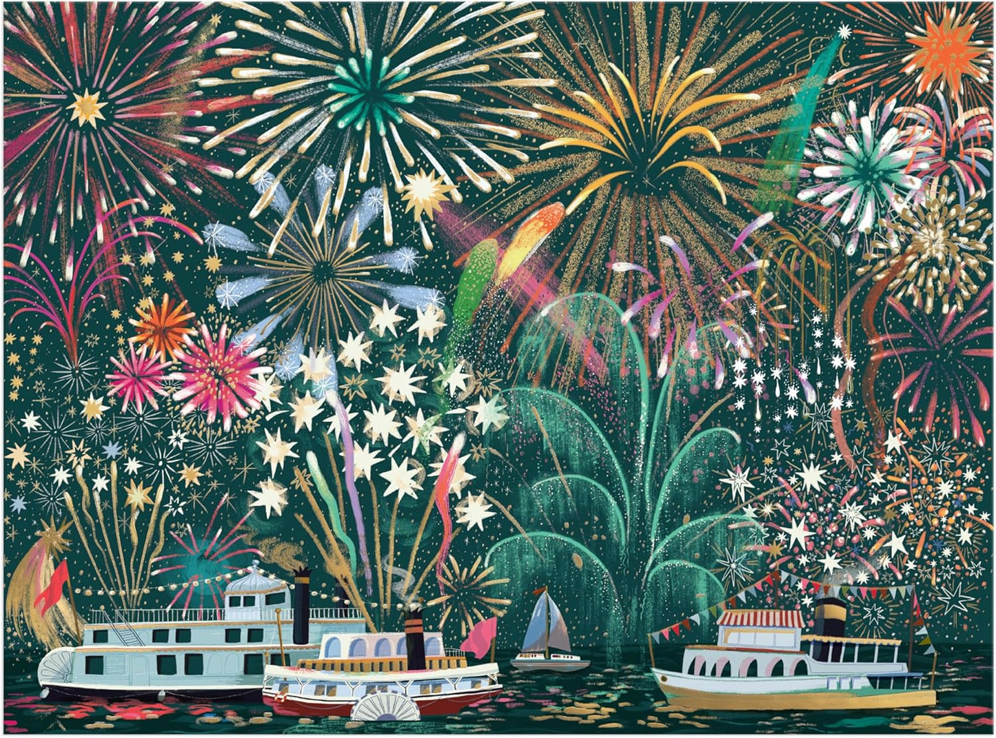 Fireworks Jubilee – 1000 Piece Foil Jigsaw Puzzle