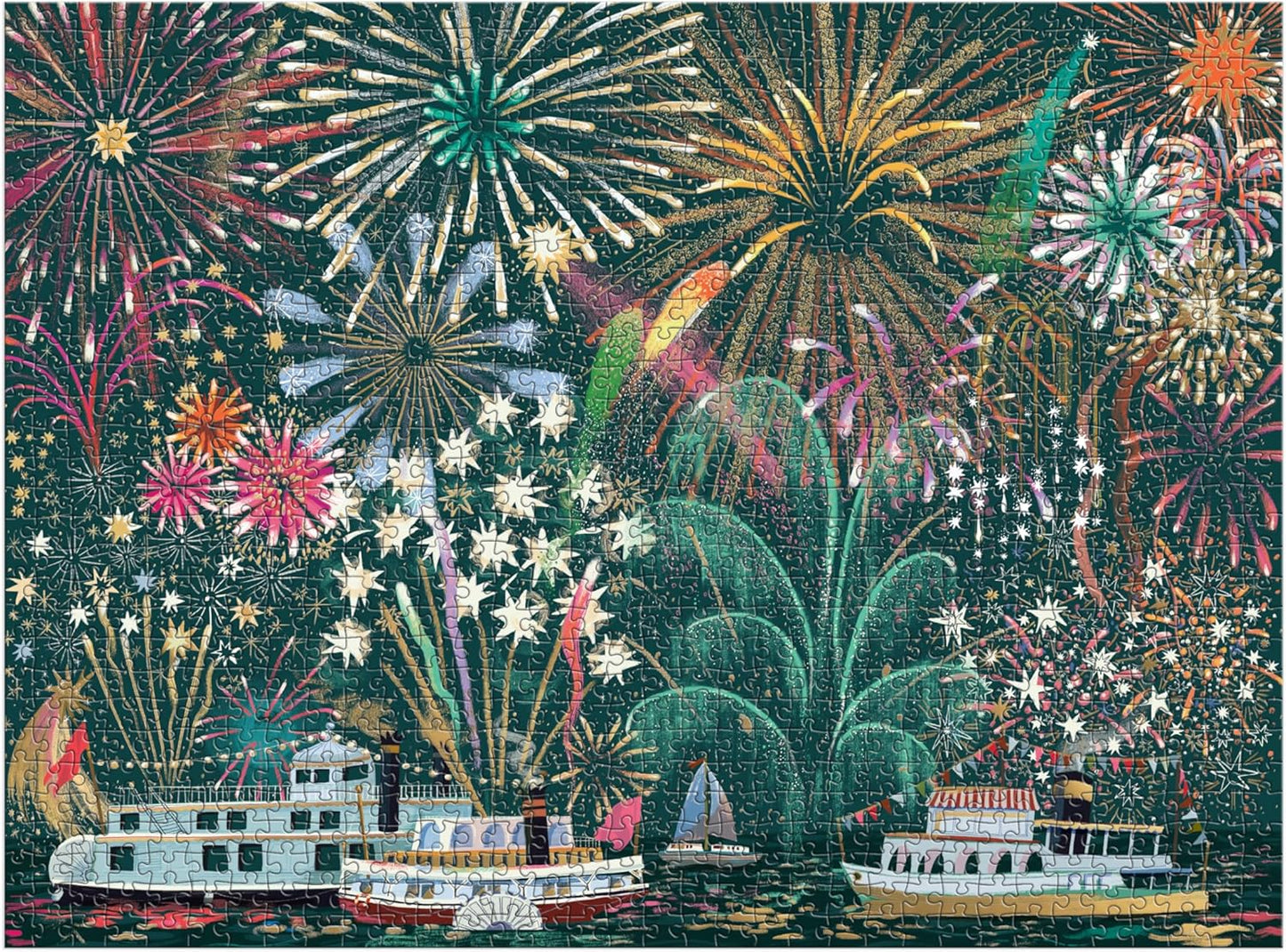 Fireworks Jubilee – 1000 Piece Foil Jigsaw Puzzle