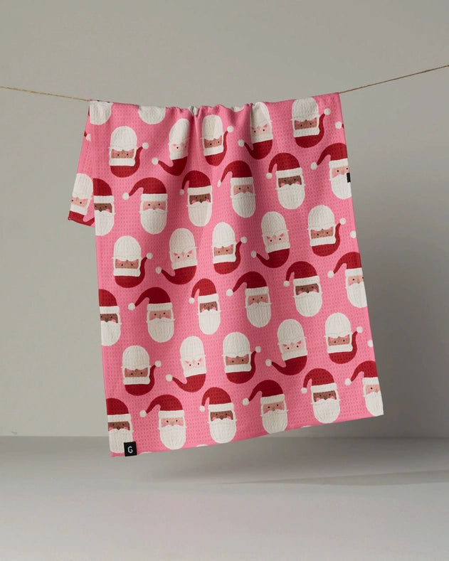 Jolly Santas Luxe Kitchen Towel