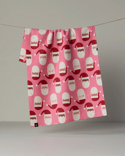 Jolly Santas Luxe Kitchen Towel