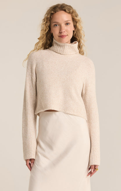 Ursa Sweater Top - Light Oatmeal Heather