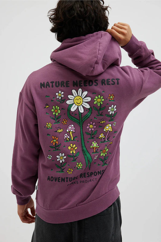 Nature Needs Rest Hoodie - Purple