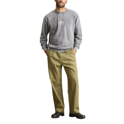 Essential Herringbone Jam Pant - Olive