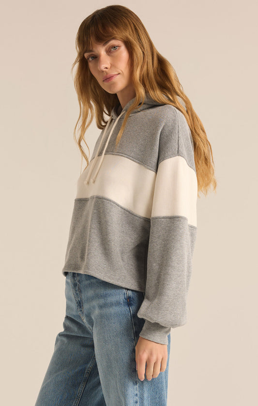 Landing Colorblocked Hoodie - Classic Heather Grey