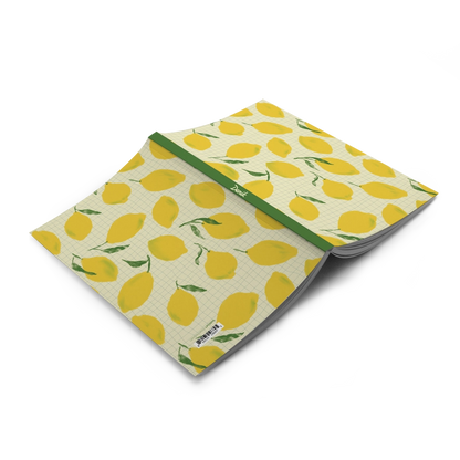 Lemon Grid Classic Layflat Notebook