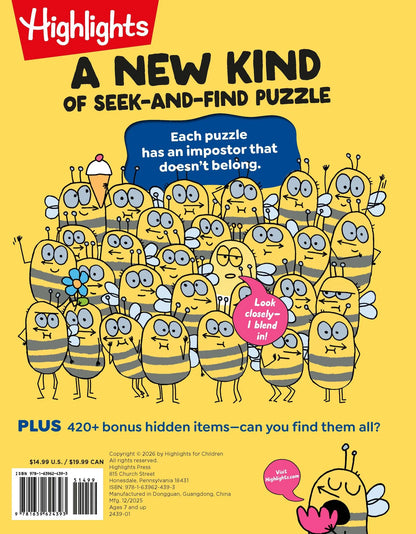 Spot The Imposter Puzzles Book