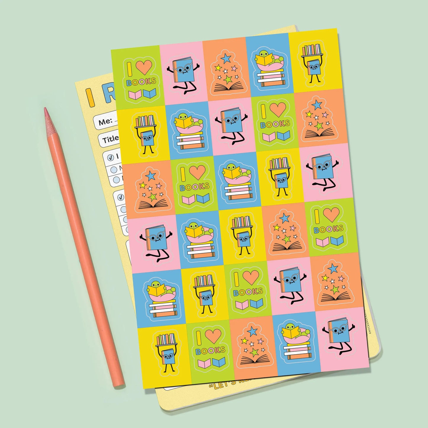 I Read a Book Playtime Pad with Sticker Sheet