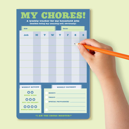 My Chores Weekly Tracker Pad Can-Do Pad with Sticker Sheet
