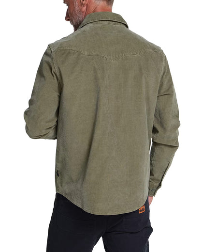 Banning Corduroy Snapshirt - Aloe