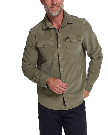 Banning Corduroy Snapshirt - Aloe