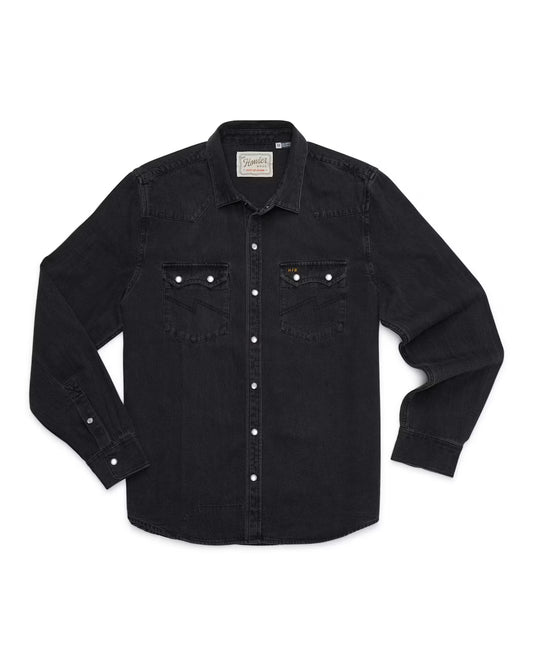 Dust Up Denim Snapshirt - Morrison Black Wash