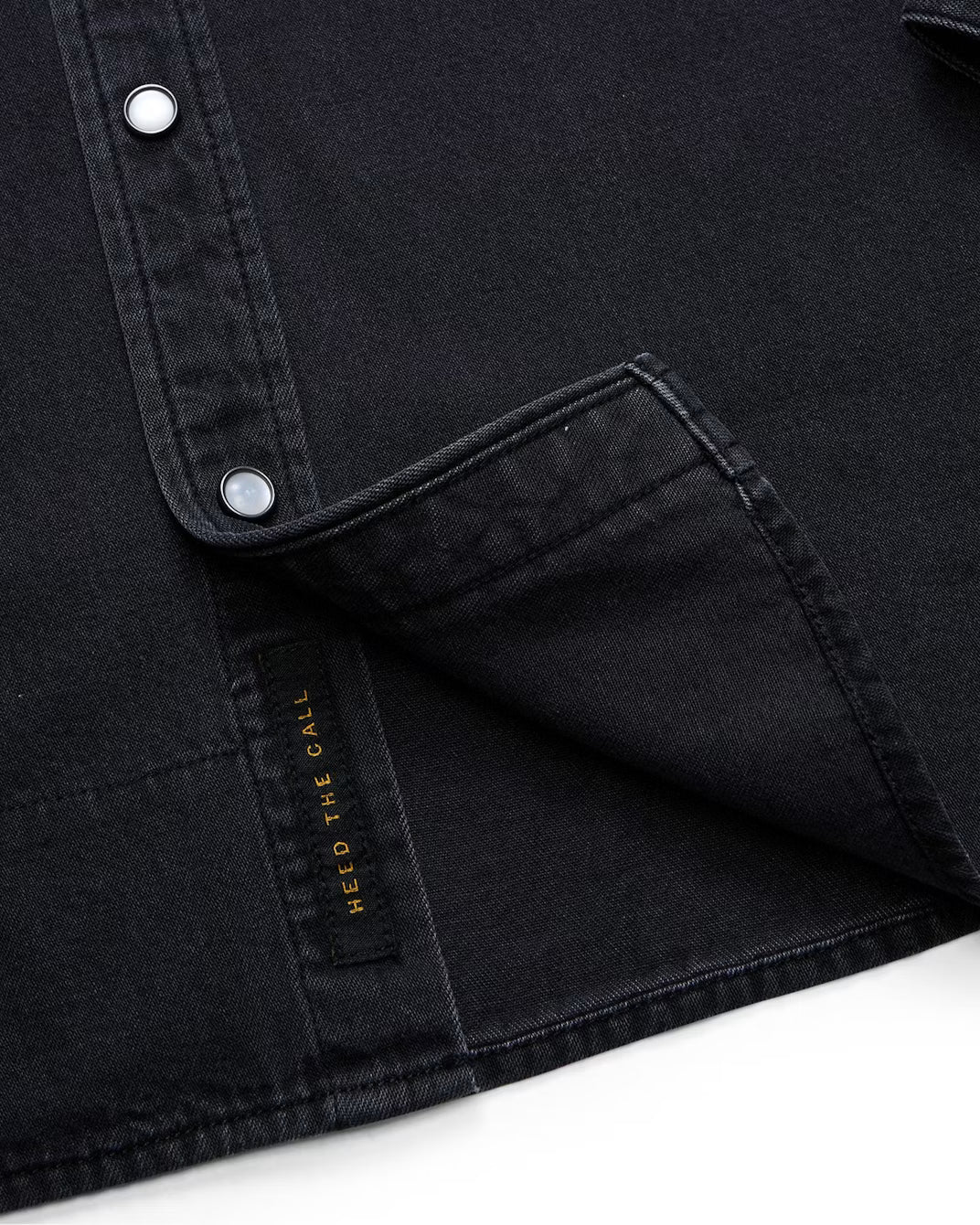 Dust Up Denim Snapshirt - Morrison Black Wash
