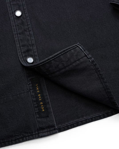 Dust Up Denim Snapshirt - Morrison Black Wash