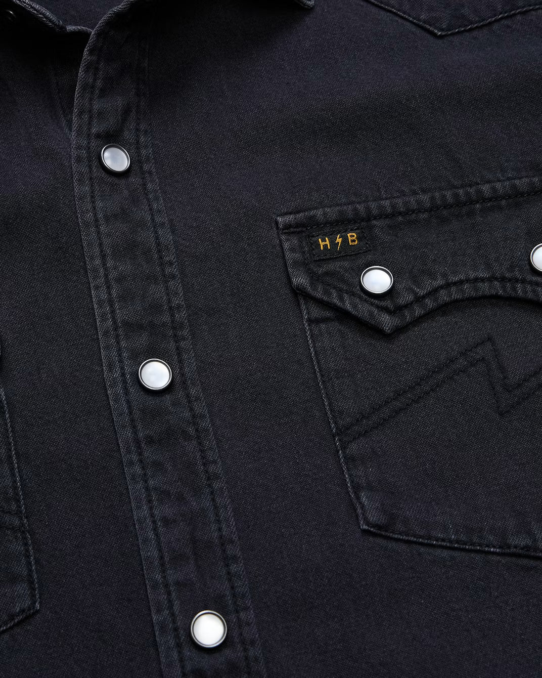 Dust Up Denim Snapshirt - Morrison Black Wash