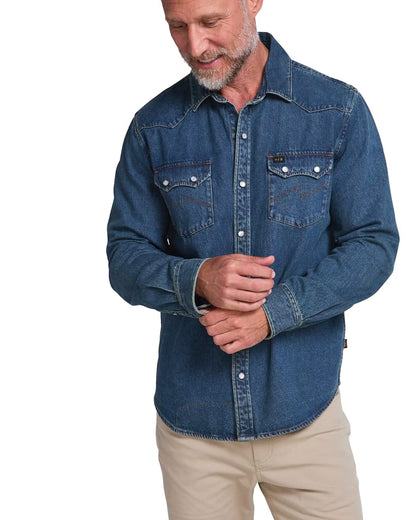 Dust Up Denim Snapshirt - Bolan Classic Wash