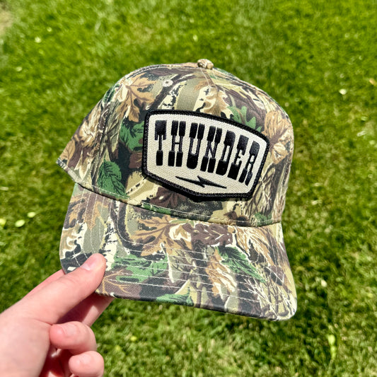 Thunder Bolt Camo Hat - Black