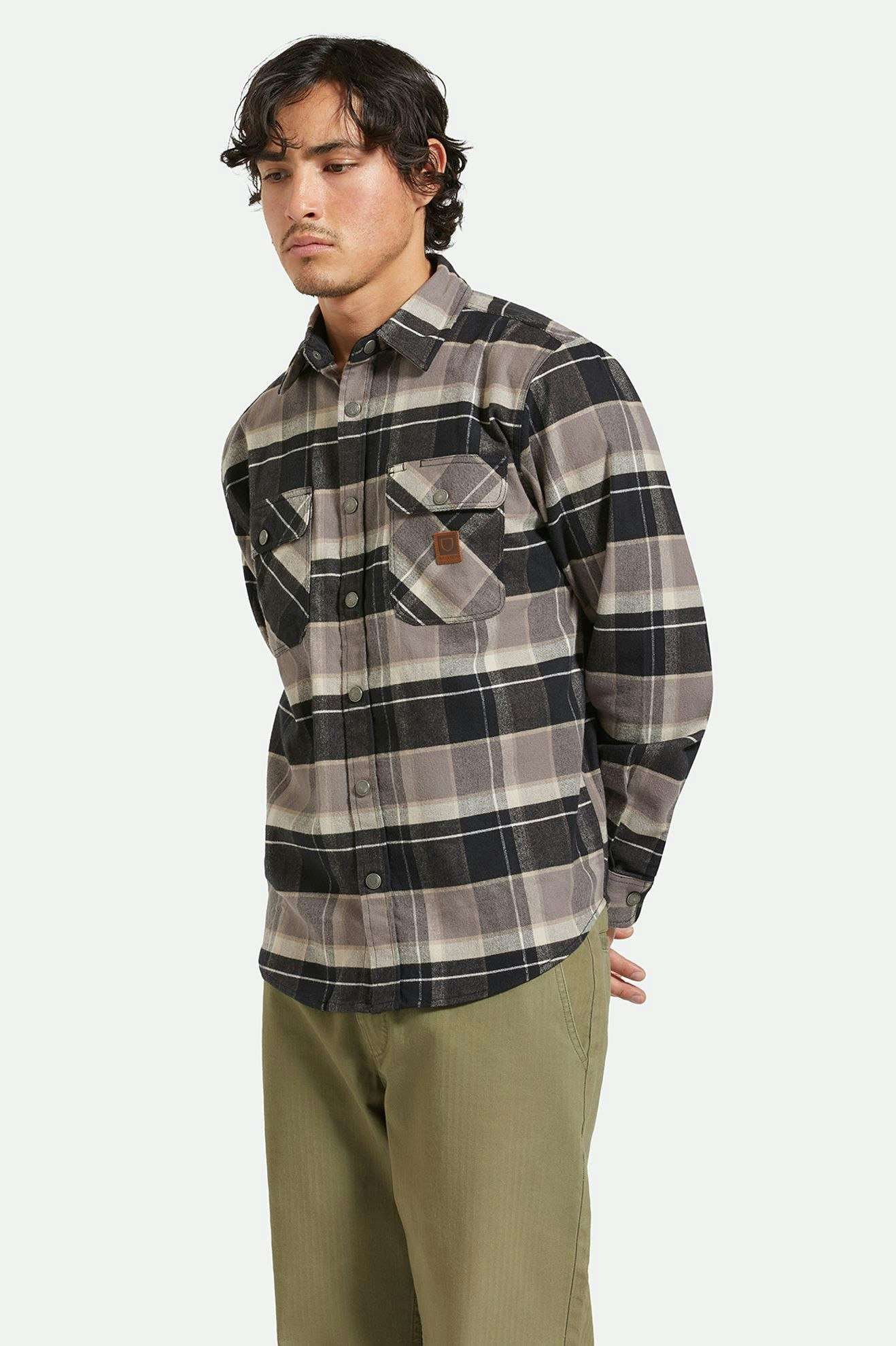 Builders Bowery Flannel - Black/Charcoal/Beige