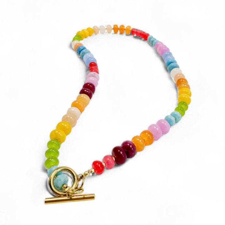 Bold Stone Necklace - Confetti Party