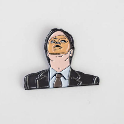 Dwight CPR Mask Enamel Pin