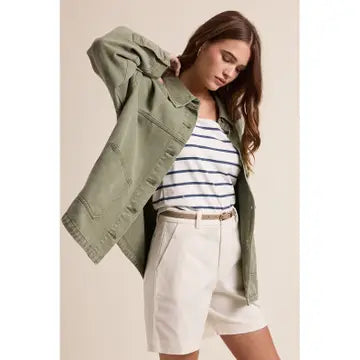 Denim Chore Jacket - Olive