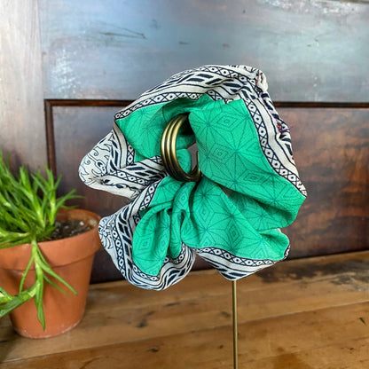 Vintage Silk Scrunchie | Made from Upcycled Silk Scraps