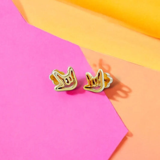 I Love You Tiny Stud Earrings