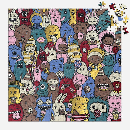 Galison Barbtropolis Sweet Dreams Puzzle – 500 Piece Foil Puzzle