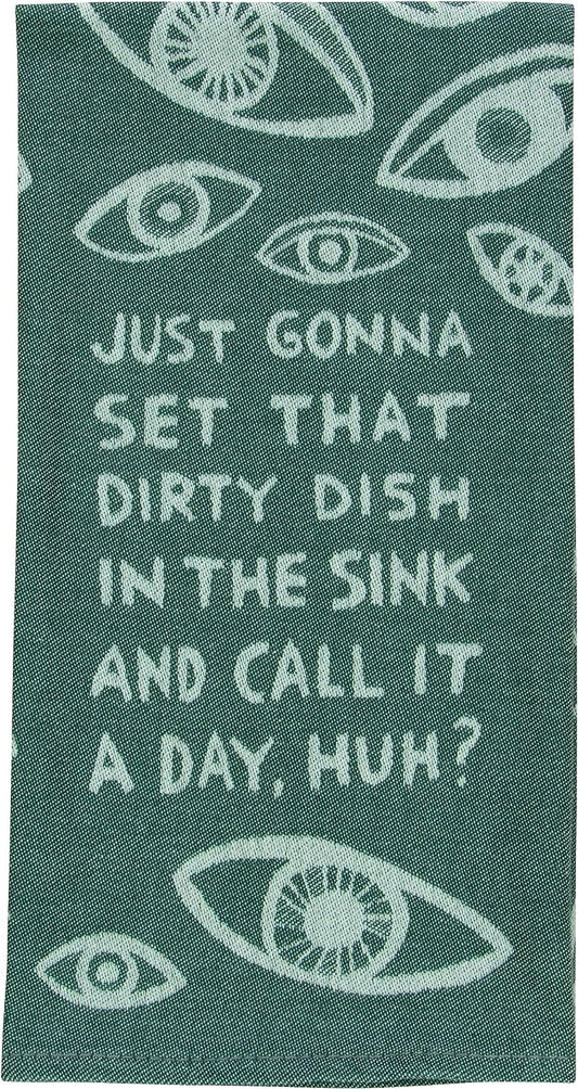Dish In The Sink Dish Towel