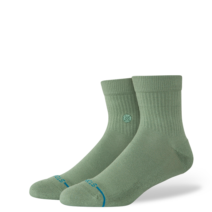 Icon Quarter Socks - Sage - LG