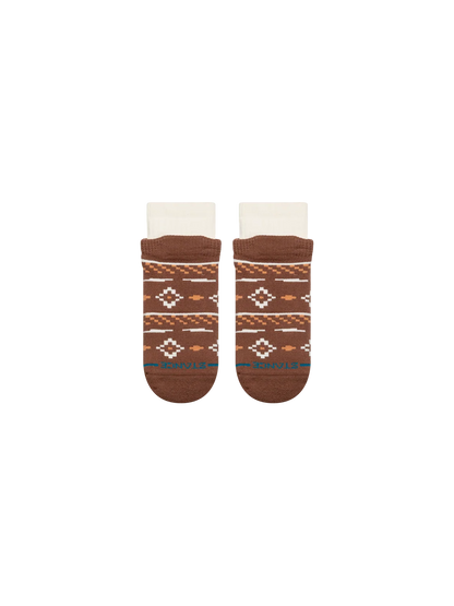 Chestnut Cotton Slipper Sock - Acorn - MD