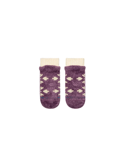 Sugar Plum Cozy Slipper Sock - Purple - MD