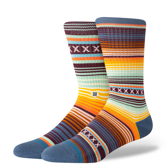 Curren St Crew Socks - Sea Blue - LG